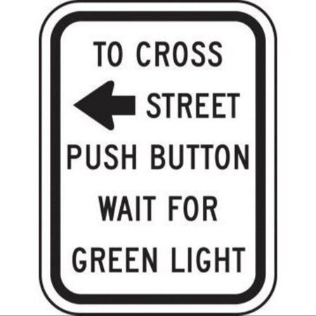 Accuform BICYCLE PEDESTRIAN SIGN TO FRR464RA FRR464RA